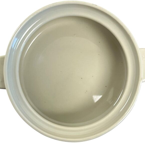 Vintage 1980 Countryside Stoneware Collection Small Casserole Dish Flower - Picture 6 of 8